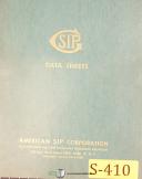 SIP-SIP MP-3K, Jig Boring Machine, Electrical Instructions Manual 1957-MP-3K-04